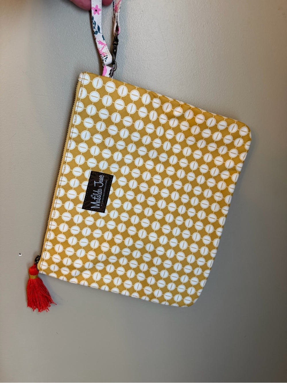 Matilda Jane Wish You Were Here Going Somewhere Zipper Pouch Only Yellow